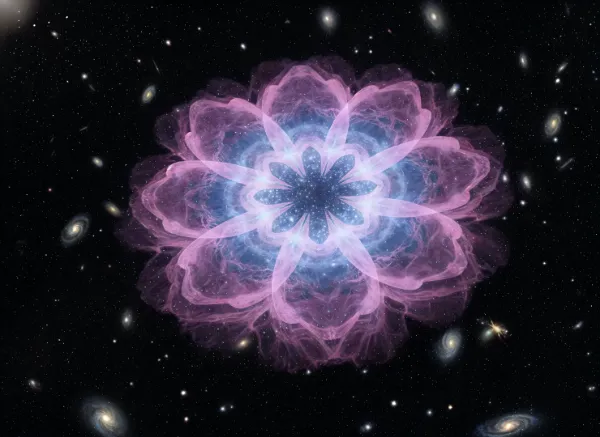 宇宙に咲く幻想のコスモス