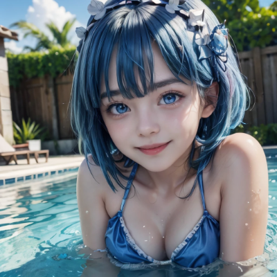 【リゼロ】プールのレム_5【コスプレ】