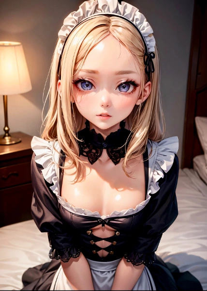 金髪メイドさん