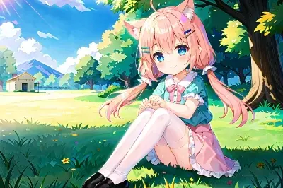 晴天とネコミミちゃん