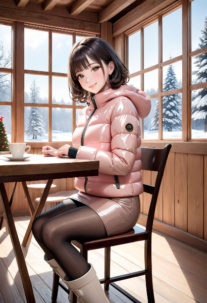 ログハウス風のカフェレストラン