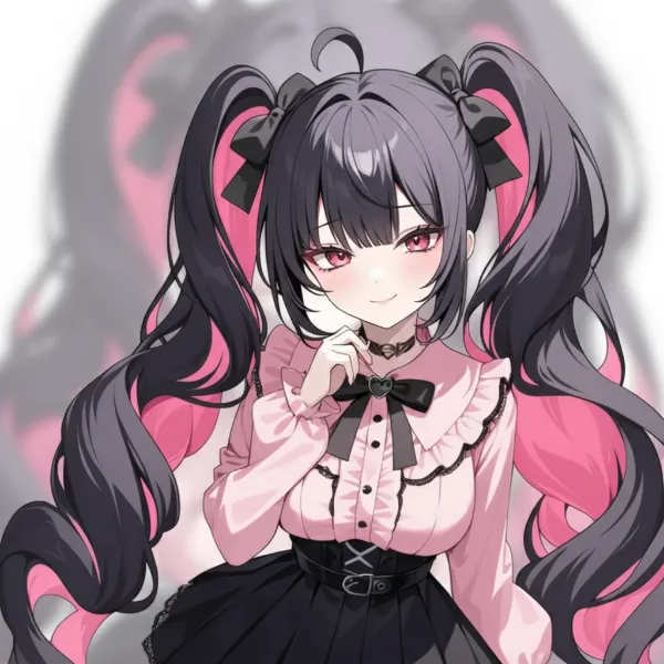 かわいいツインテールの女の子