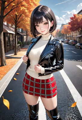秋のレザージャケット