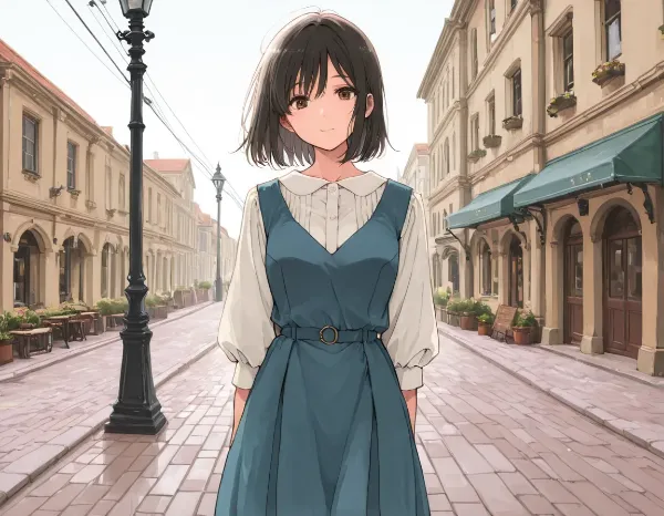 日曜の昼下がりの街