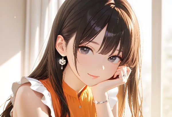 窓辺の微笑みと秘密の午後