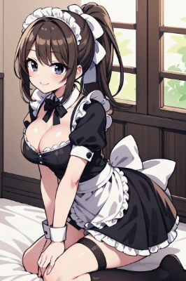 ひざまつくメイドたち