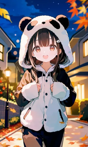 お散歩パンダ少女