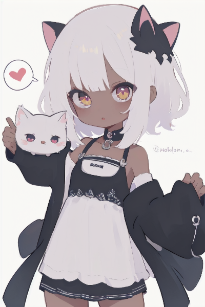 猫耳少女と白猫の甘い秘密