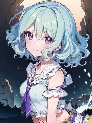 #161 青髪少女