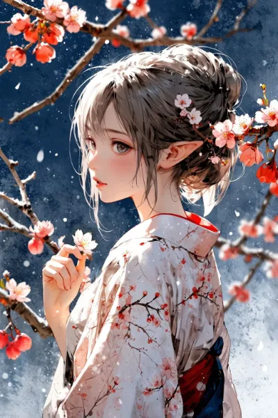 雪中梅　～エド王国美人画展～