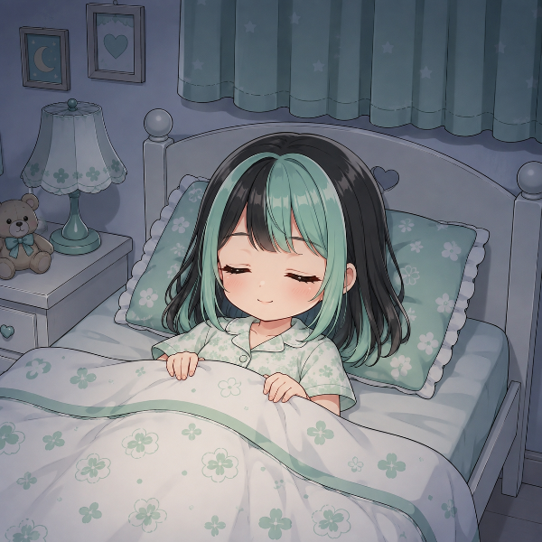 おやすみ🌙（ミントちゃん）