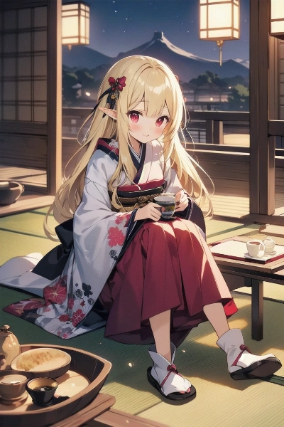 うちの子「食後のお茶いる？」