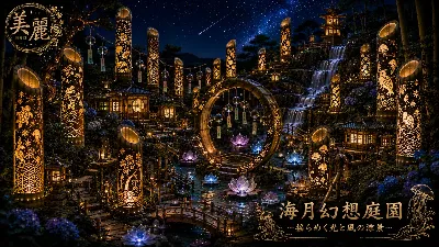 星降る夜の海月幻想庭園
