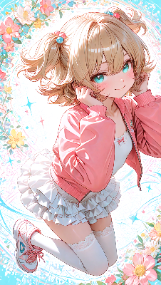 花の妖精と春の浮遊ダンス