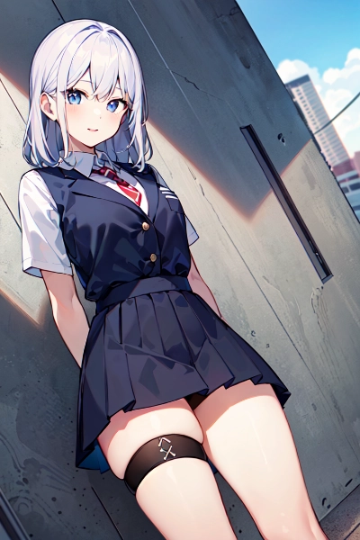 休憩中女子