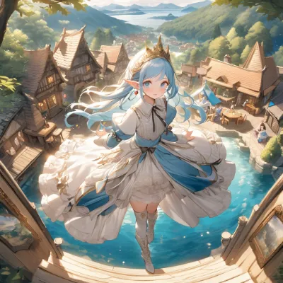 朝の街