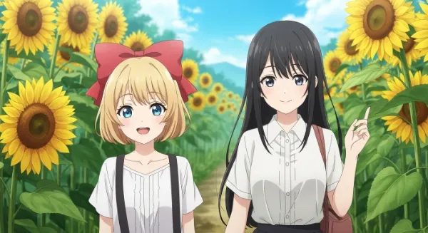 ひまわり咲いたねー