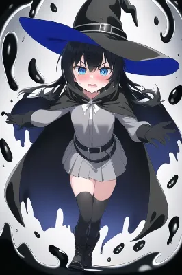 黒スライムのウィッチ少女