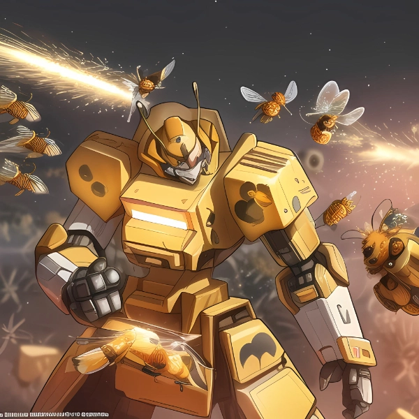 No.338 投稿作品MIX　ロボット×蜂