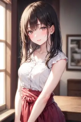 ブラウス女子