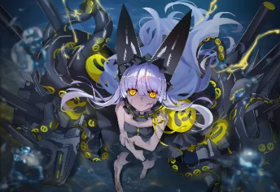 海底から見上げるボロボロのオブザーバーちゃん