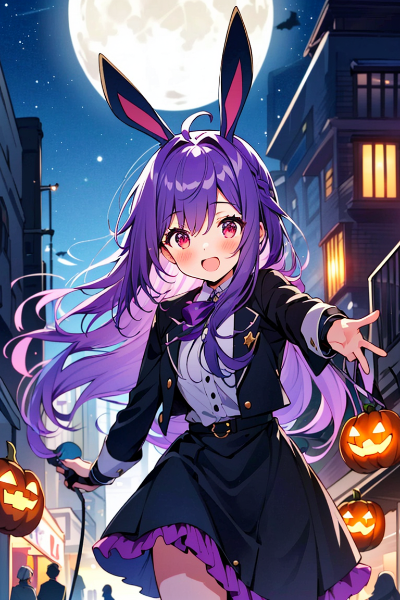 うさ耳の少女はハロウィンへとでかけます