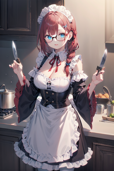 包丁と赤毛のメイド長