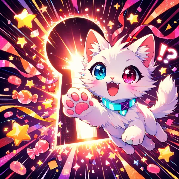 鍵穴から飛び出す魔法猫の冒険