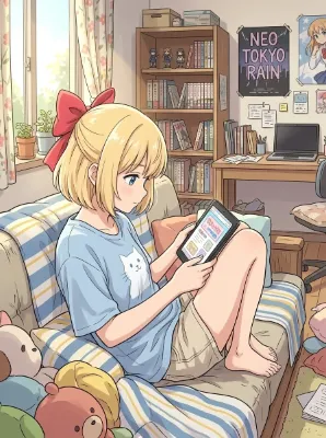 タブレットみてるー