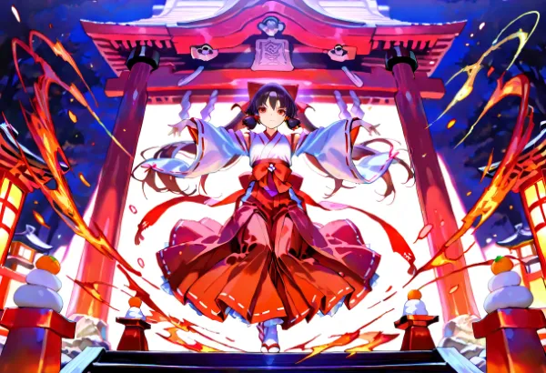 巫女、新年の舞