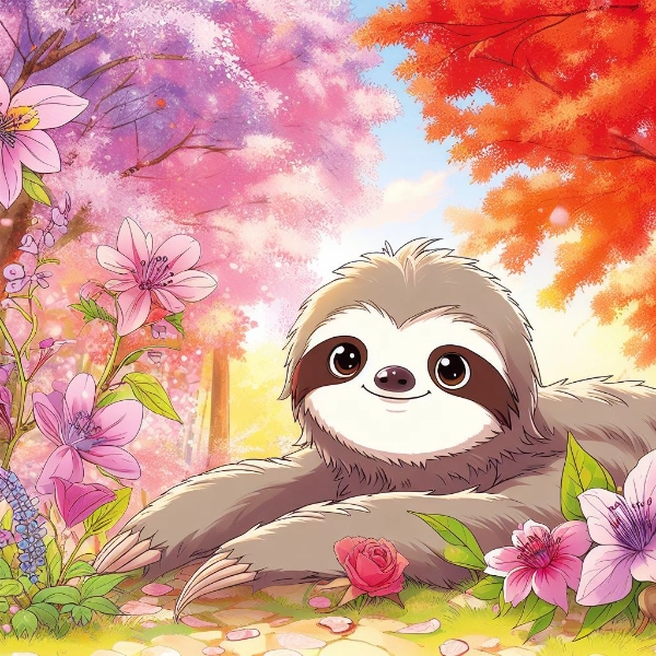 ナマケモノと秋