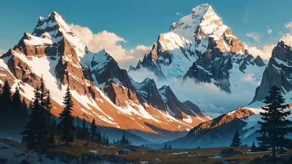 暑いので涼しげな高山でも壁紙サイズで。