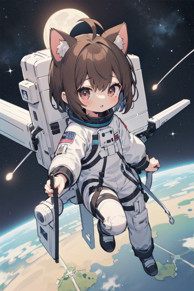 月と猫耳ショタくん