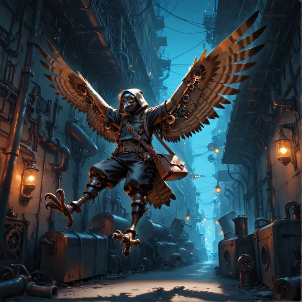 steampunk falcon