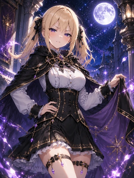 月夜のツンデレ魔女