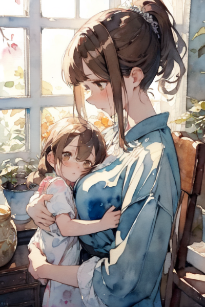 「水」彩画＠りっかと美波