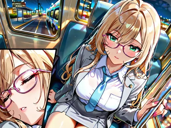 🌕寝過ごした最終バス🚌