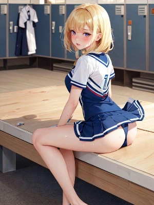 ロッカールームのチア
