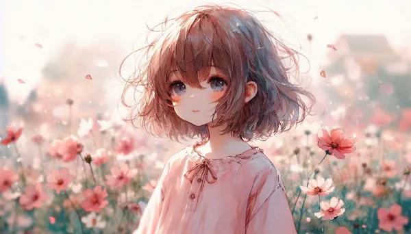 美少女ポートレイト９月：秋桜の郷愁