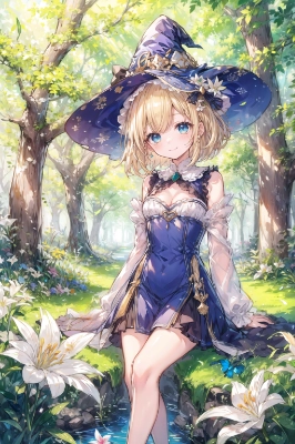 森に住む魔女