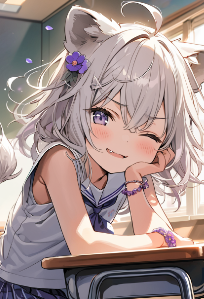 ライオンヘアーのウルフカット