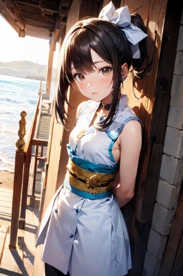 ポニーテール美少女