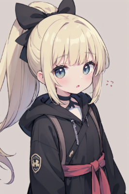 金髪ポニテの女の子