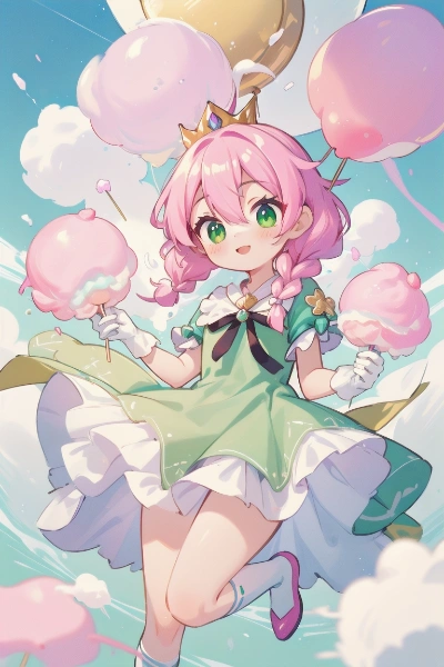 わたあめと共に