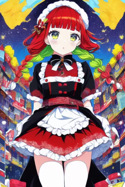 メイドのお題でうちの子を生成しました