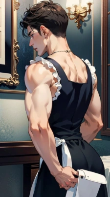 メイド服男性 5