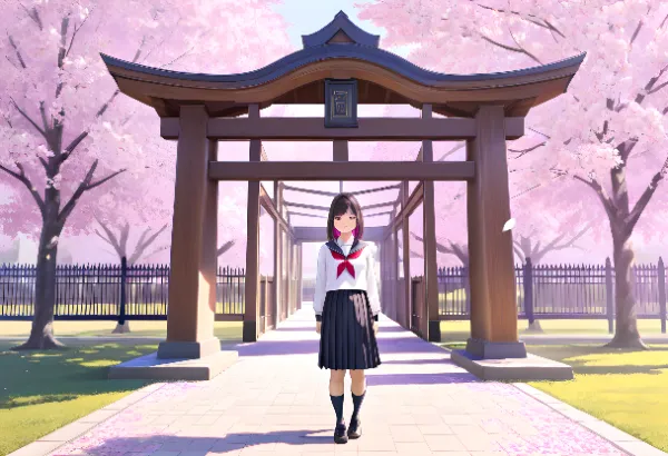 桜舞う校門で待つ少女の秘密