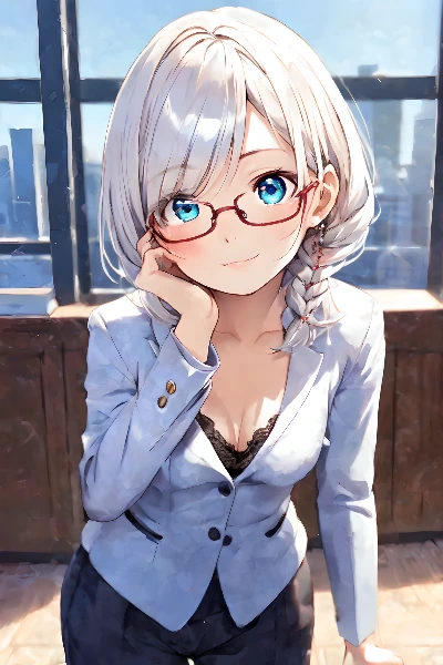 メガネ女子