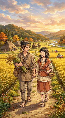 10/2 弥生時代の男女2枚