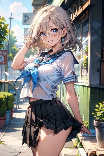 他所の娘で「眼鏡」